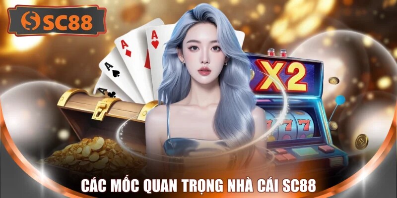 Các mốc quan trọng nhà cái SC88
